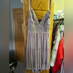 Grayish lavender dress